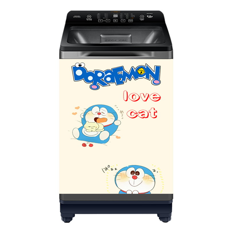 [HCM]Decal dán máy giặt mẫu Doraemon 2022