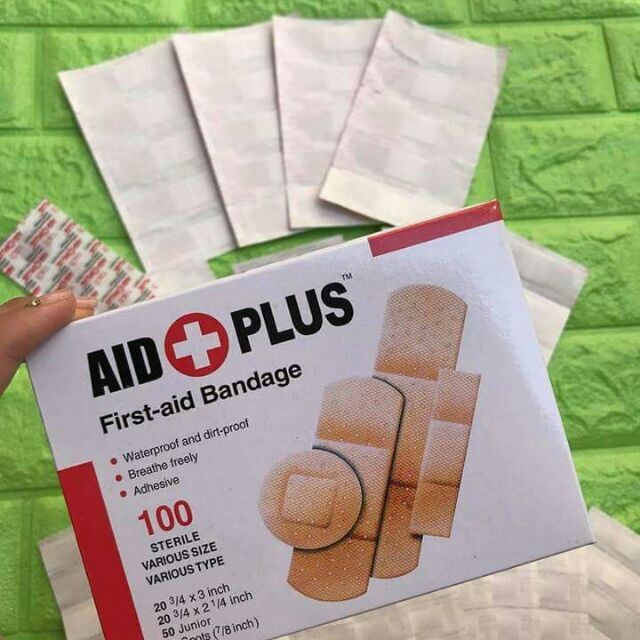 [HCM]Hộp Băng Gâu Y Tế Tiện Lợi (100 Miếng Các Kích Thước )