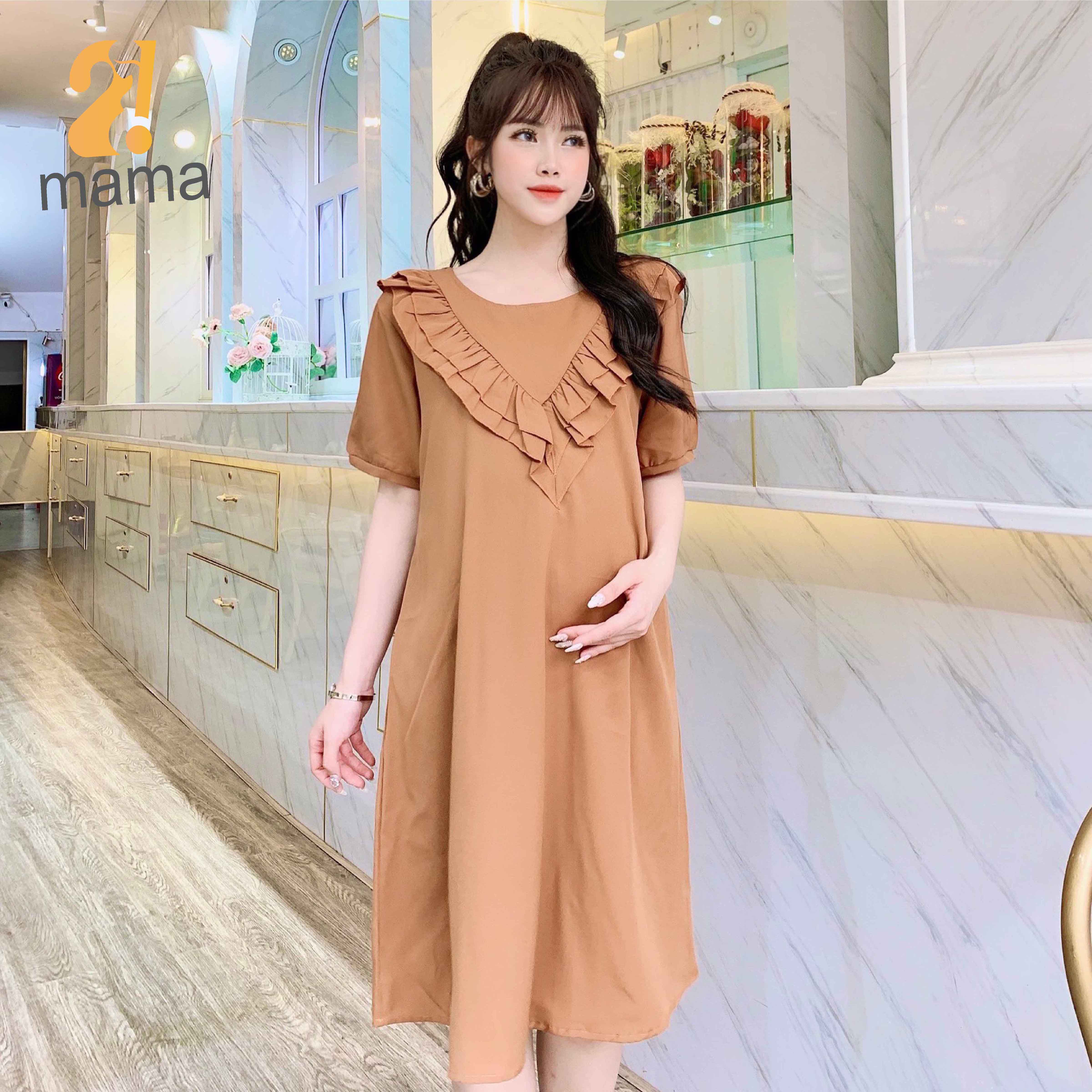 Đầm bầu dự tiệc 2MAMA thiết kế dáng suông V68