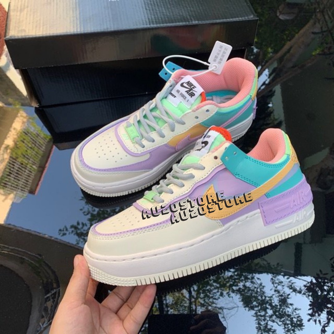 Giày Thể Thao Sneaker Shadow Màu Cầu Vồng