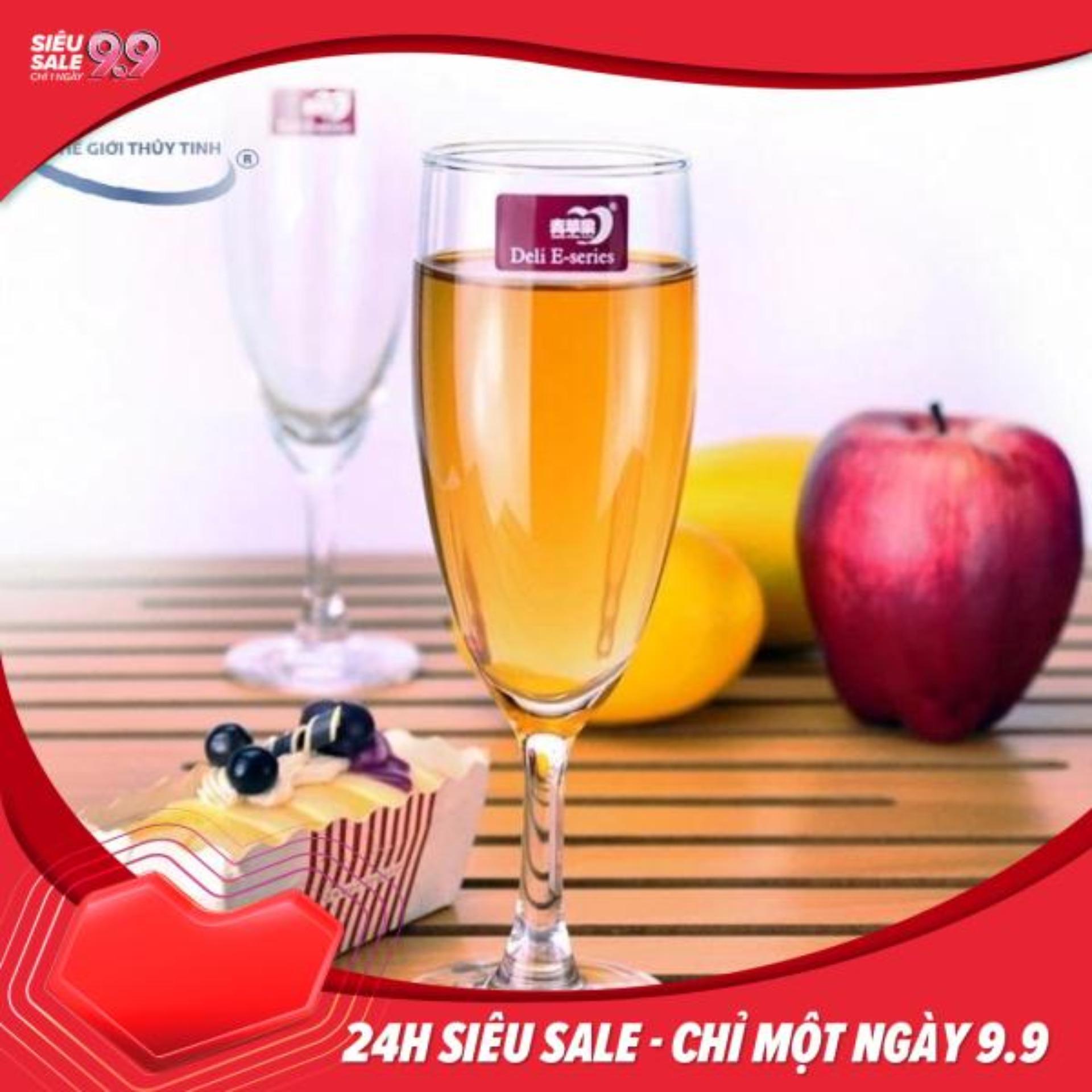 BỘ 6 LY RƯỢU CHAMPAGNE PHA LÊ 174ML - EJ5005