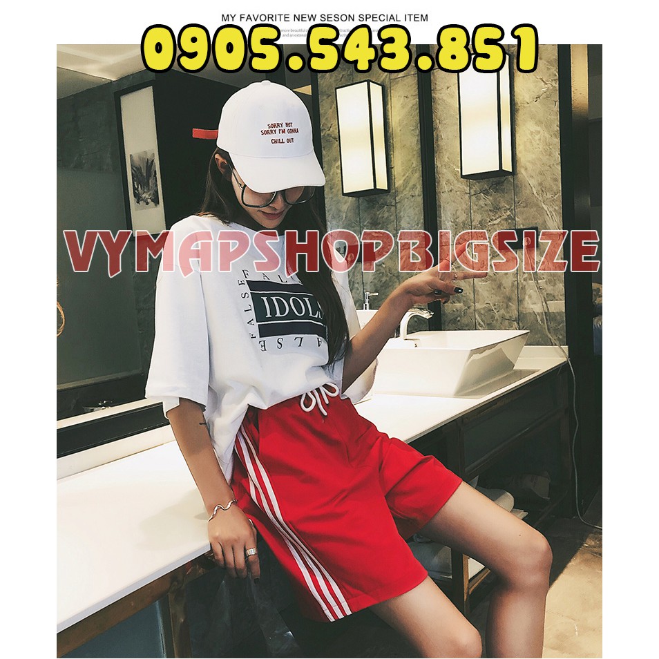 Quần 3 sọc unisex bigsize 65-100kg