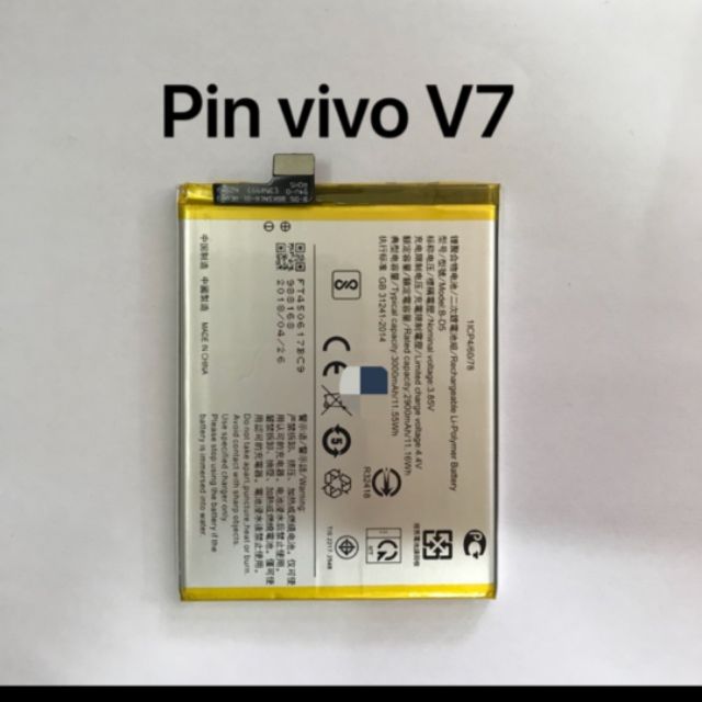 Pin Vivo V7 (B-D5) dung lượng 2900mAh Zin Máy