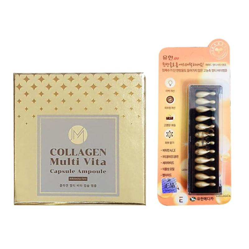 Viên Collagen tươi Ammud Multi Vita Ampoule Hàn Quốc - Giảm nếp nhăn, chống lão hóa cao cấp
