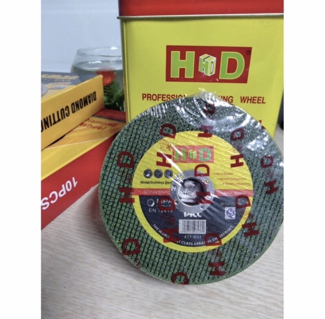 100 VIÊN ĐÁ CẮT HỘP SẮT 100mm