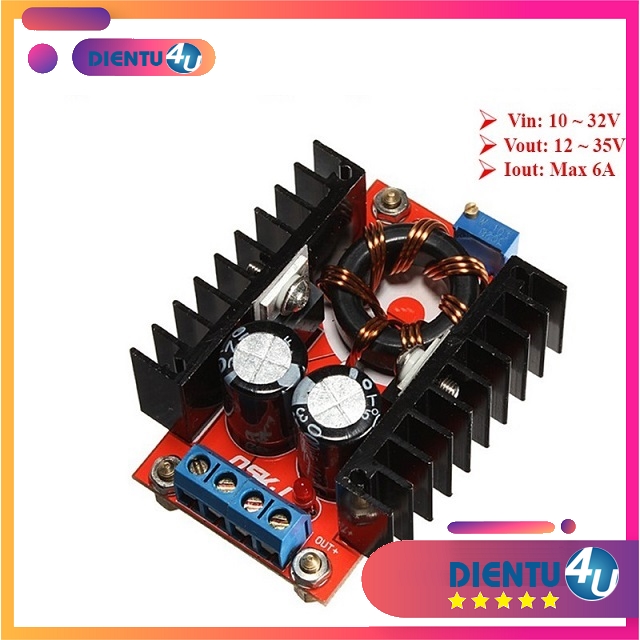 Mạch nguồn tăng áp 150w 10v-35v