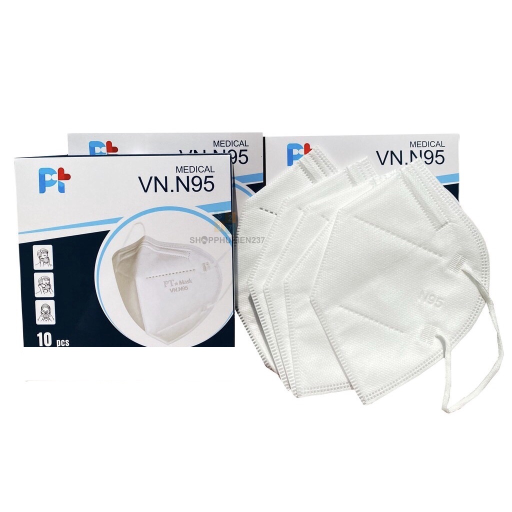 COMBO 3 HỘP KHẨU TRANG VN.N95 KHÔNG VAN- HỘP 10 CÁI