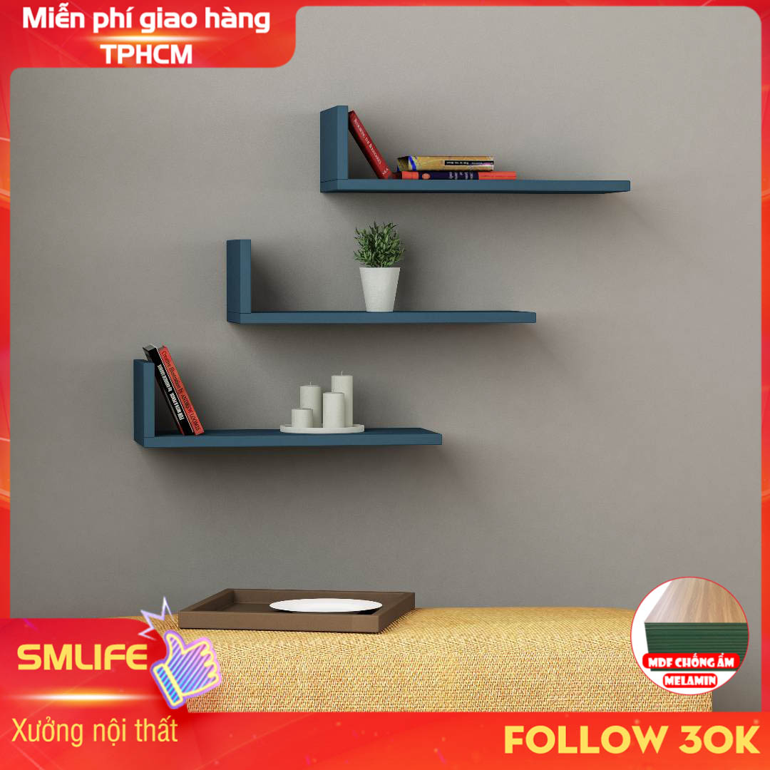 Kệ trang trí gỗ kiểu dáng nhỏ gọn SMLIFE Washburn