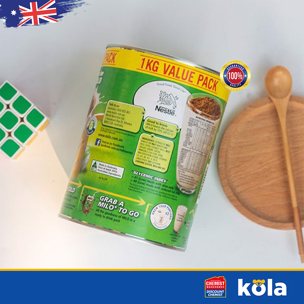 Sữa bột Milo Úc Nestle Milo 1kg (LZD2)