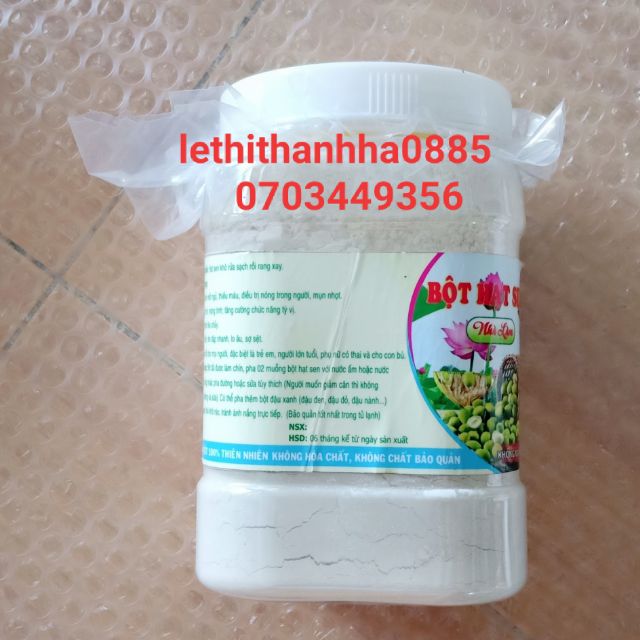 Bột hạt sen nguyên chất HANDMADE nhà làm 500gr