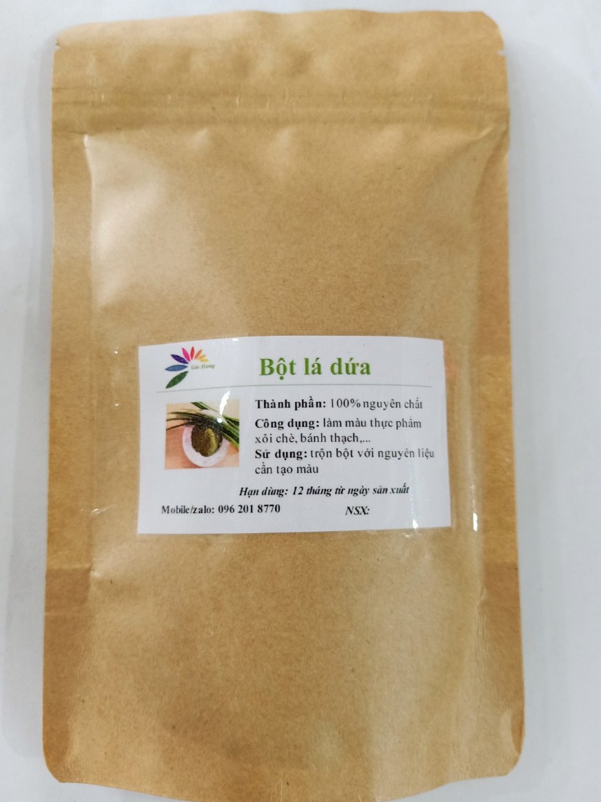 Bột lá dứa (lá nếp) - túi 100gr
