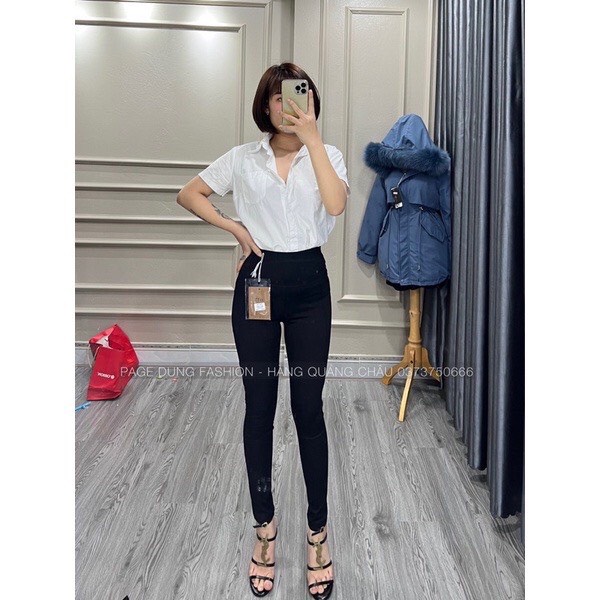 Quần Legging Wang Cạp Cao Nịt Eo Siêu Cấp chất umi Dày Dặn Co Giãn Đa Chiều Tốt
