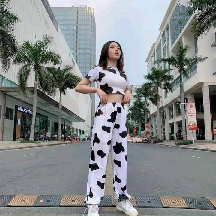 QUẦN LOANG IN BÒ SỮA SIÊU CUTE TP19