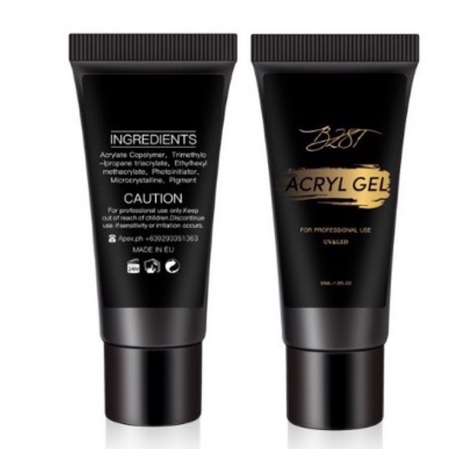 Gel gôm đắp móng, nối móng đắp gel không nóng 30ml