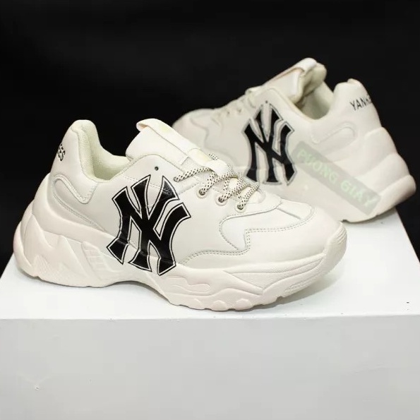 [SALE] Giày NY CHỮ ĐEN CAO CẤP Giày Thể Thao/ Sneaker  Nam Nữ Đế Độn Tăng Chiều Cao Siêu Hot Siêu Xinh-GIÀY NY ĐEN GENZ