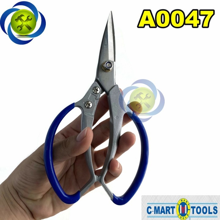 Kéo c-mart a0047 cán nhôm bọc nhựa lưỡi kéo sk5 - c-mart a0047