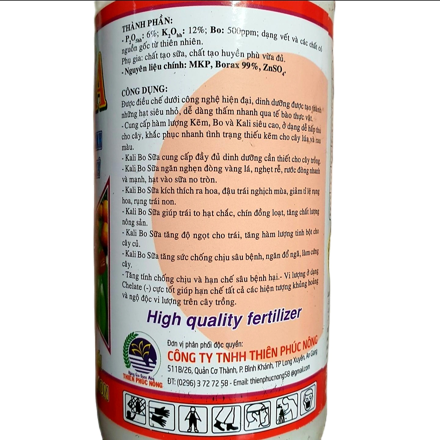 💎 KALI BO SỮA (500ml) Phân bón lá PK TYM 6-12-0,05B 🌱