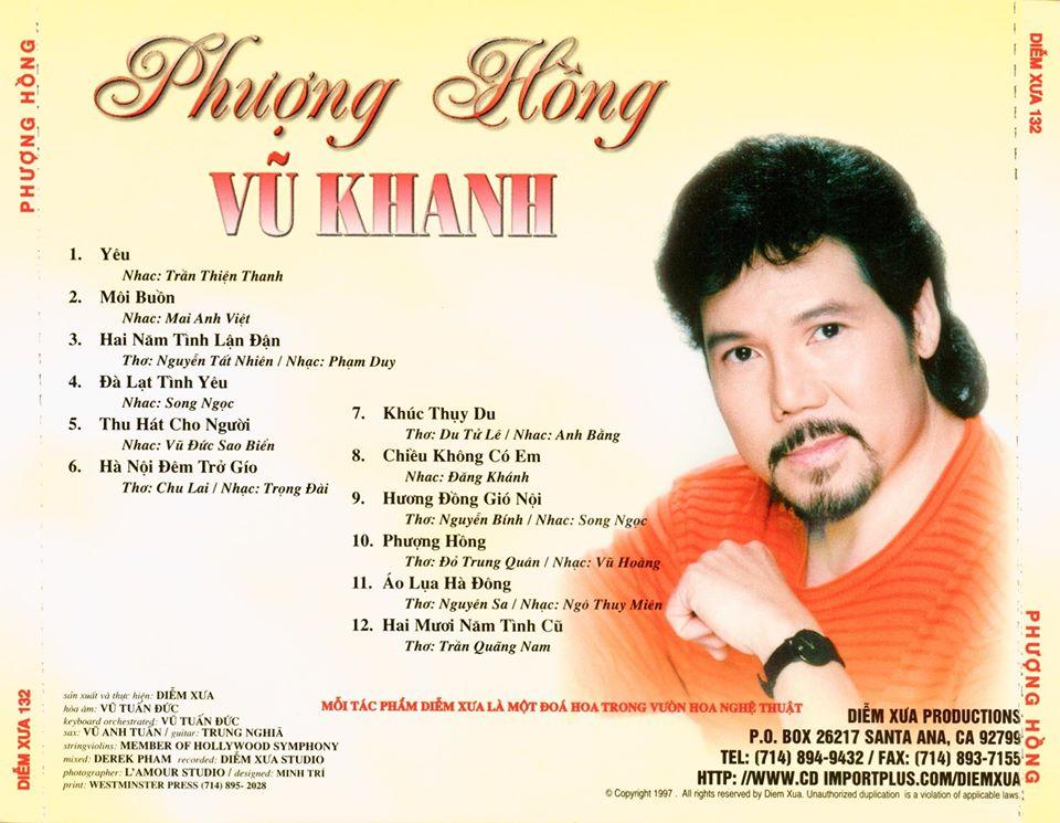 [MDCD] 2 Đĩa CD Nhạc Vũ Khanh chọn lọc