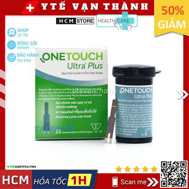 Que Thử Đường Huyết Onetouch Ultra Plus Plex Date Xa One Touch -VT0934 - Y