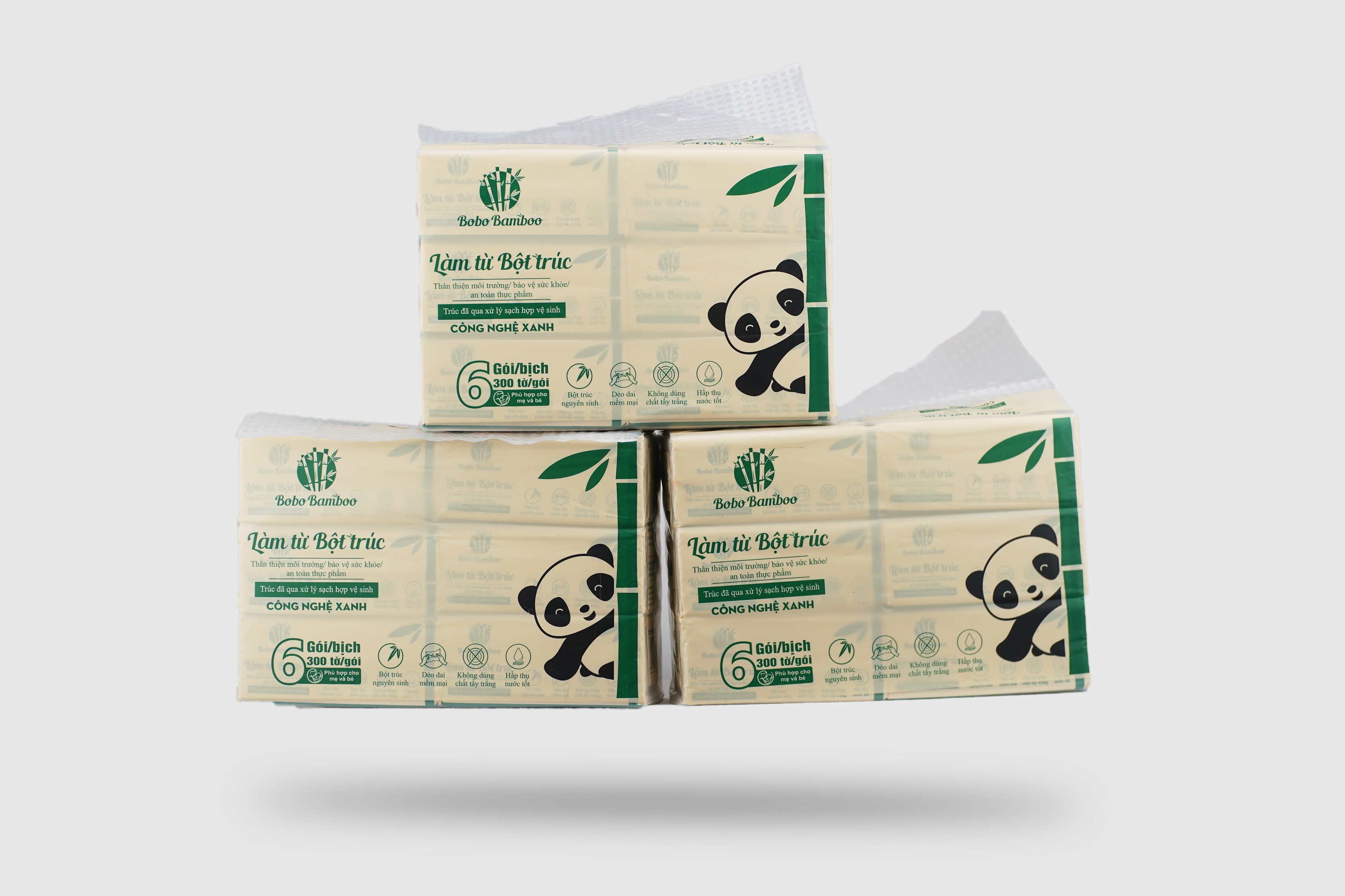 02 Gói Giấy Ăn Cao Cấp Bobo Bamboo