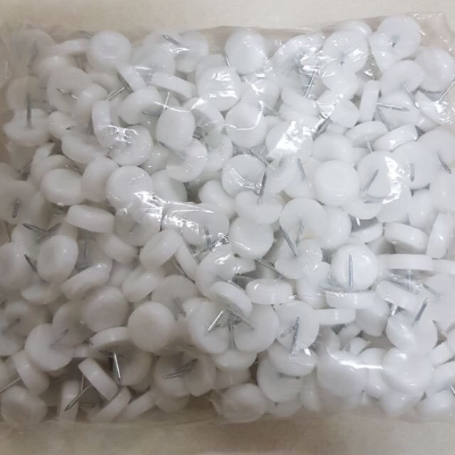 bịch 100 cái nút đinh nhựa đóng  chân gỗ , Đinh nhựa đóng chân bàn, Chân đinh nhựag hế set 100 cái  ,