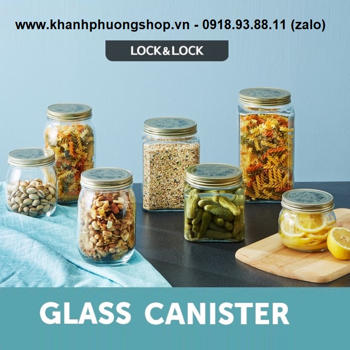 [HCM]hủ thủy tinh lock&lock - hũ thủy tinh lock&lock