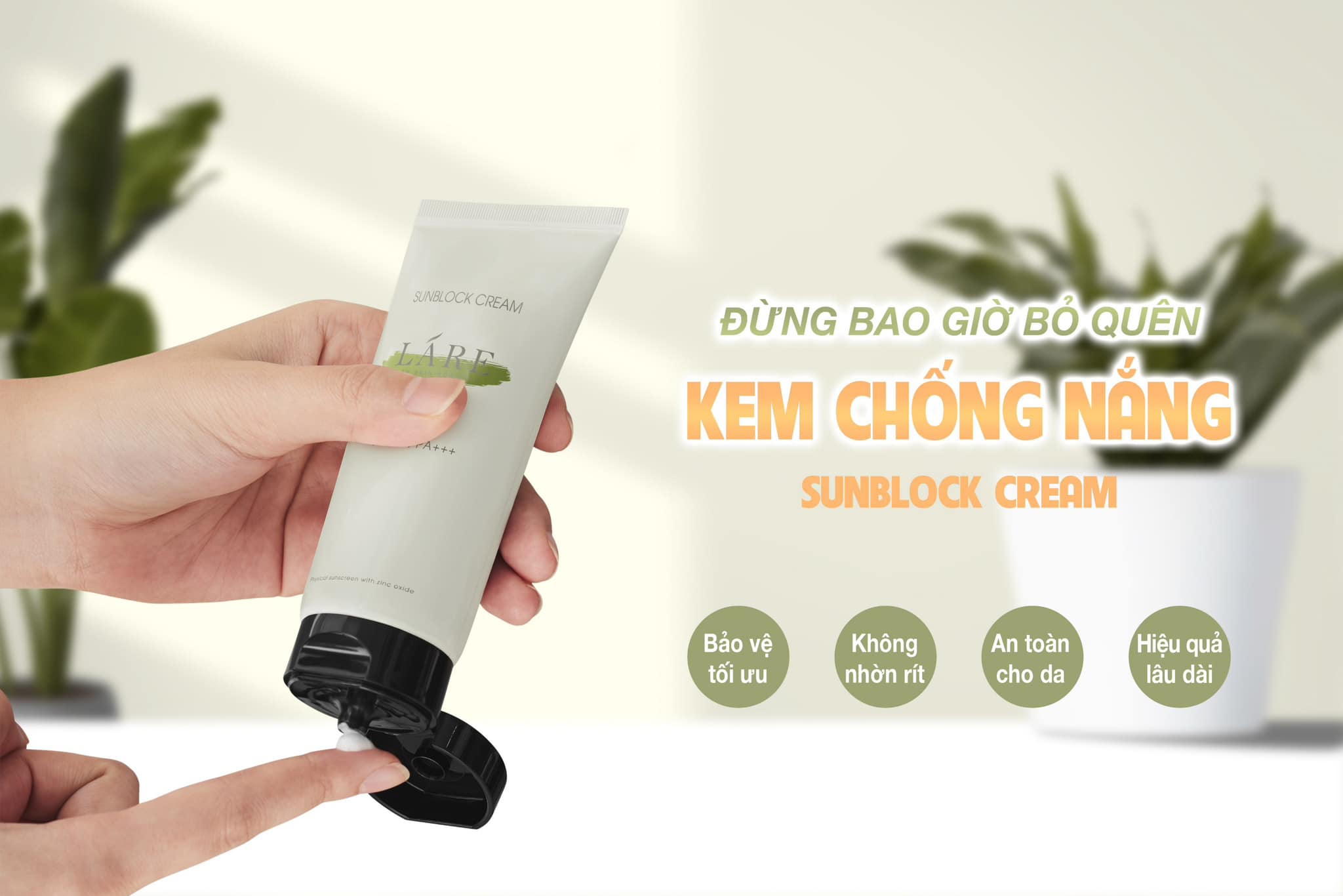 Kem chống nắng  sunblock Lare 90ml