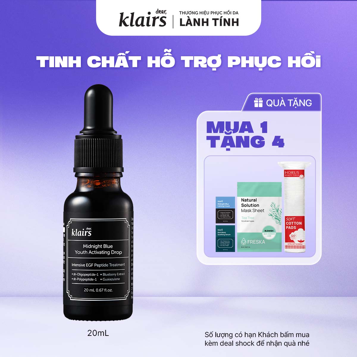 Dear, Klairs Midnight Blue Youth Activating Drop 20ml