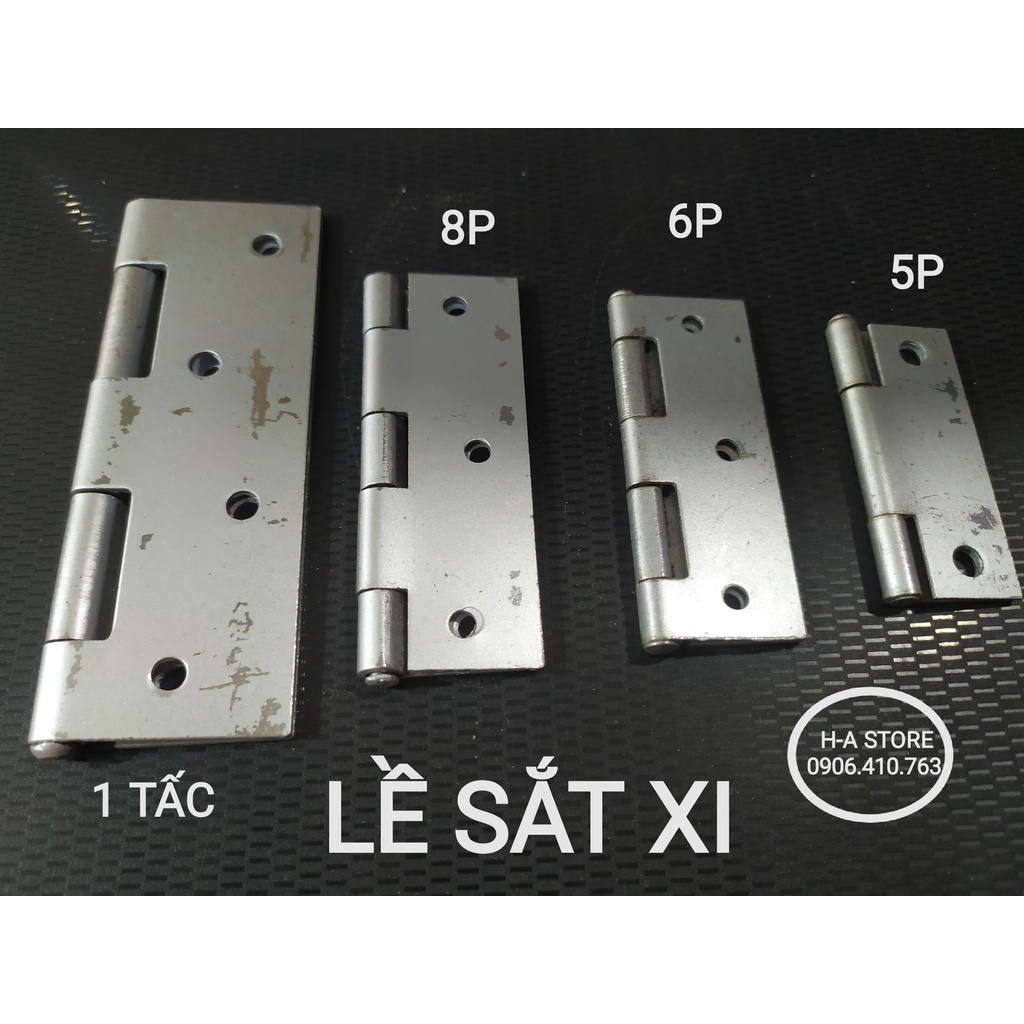 Bản lề lá sắt xi 50mm / 63mm / 76mm / 102mm (1 miếng)