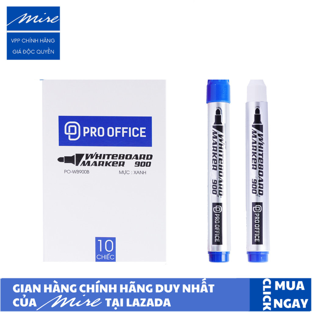 Bút Lông Bảng Pro-Office, Mực Đều, Mịn, Dễ Xoá WB900