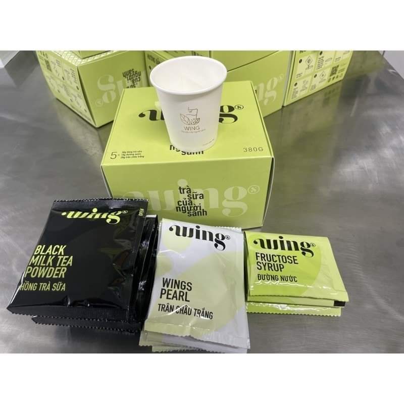 Trà Sữa Hoà Tan Wings Set 5 Gói(Vị Hồng Tra- Trà Nhài)