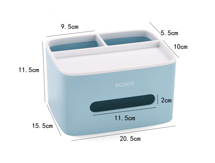 Ecoco Hộp Đựng Khăn Giấy Tiện Lợi Để Bàn E1602