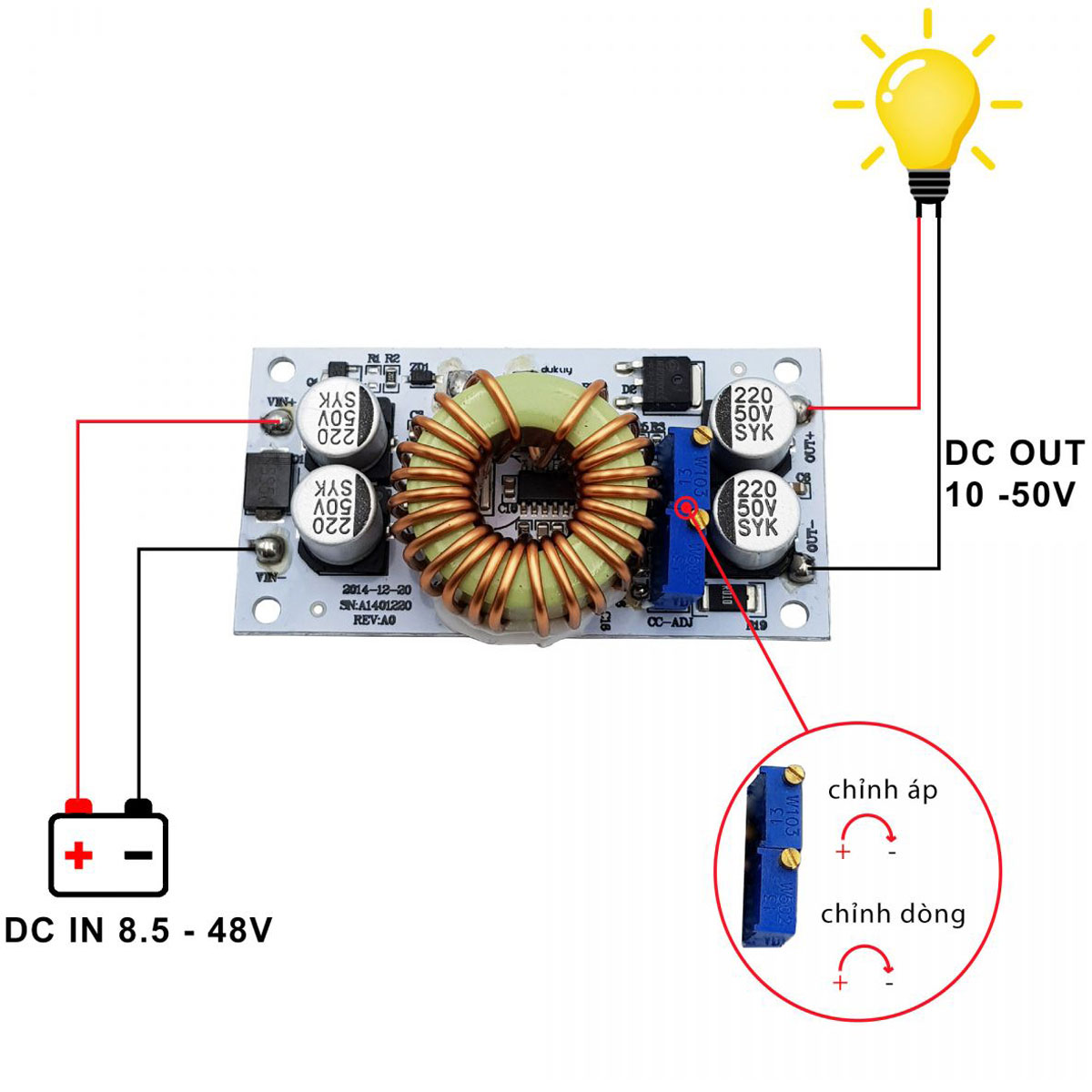 Mạch Tăng Áp 250W