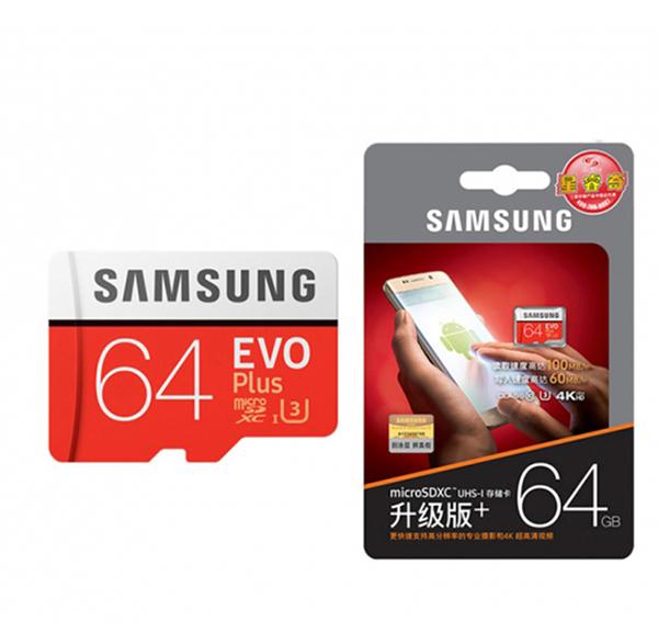 Thẻ nhớ micro SD samsung Evo plus 64GB video 4k 100Mb/s