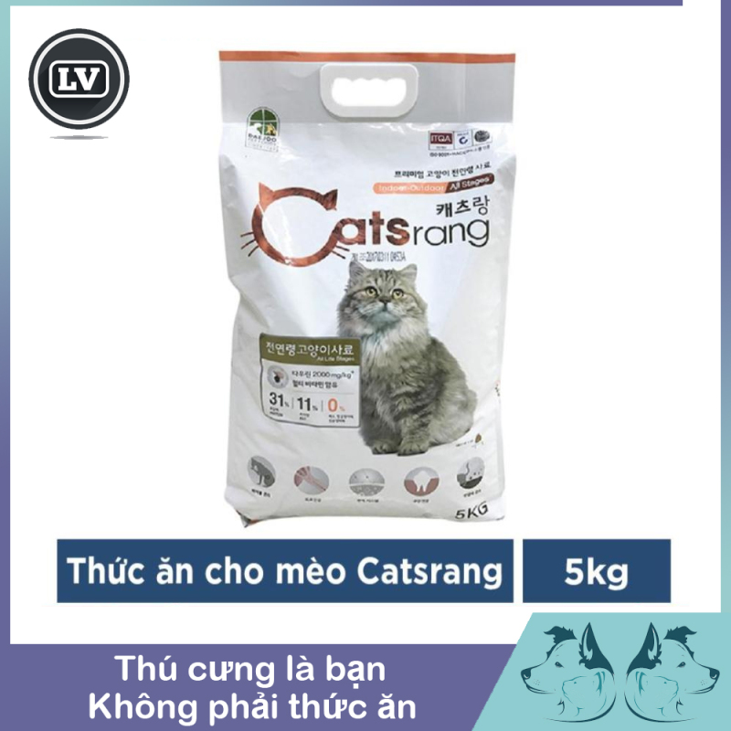 Hạt khô cho mèo - Thức ăn cho mèo mọi lứa tuổi Catsrang 5kg (Nhập khẩu Hàn Quốc)