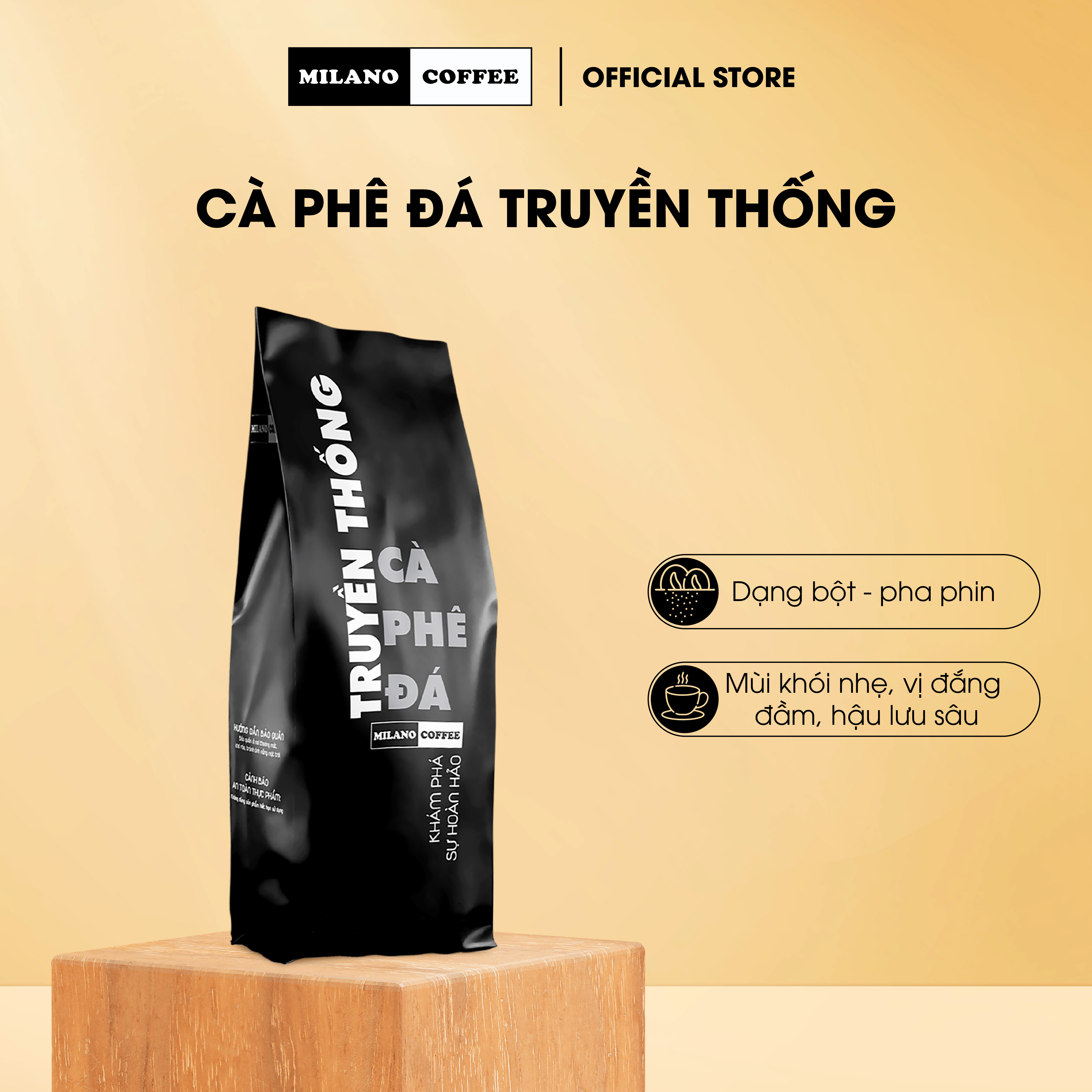 Cà phê Milano loại cà phê Đá 1 Truyền Thống 250g