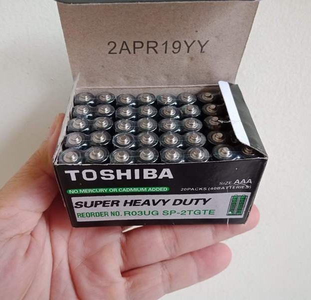 [HCM]Pin tiểu nhỏ AAA (3A) Toshiba (Combo 10 viên)