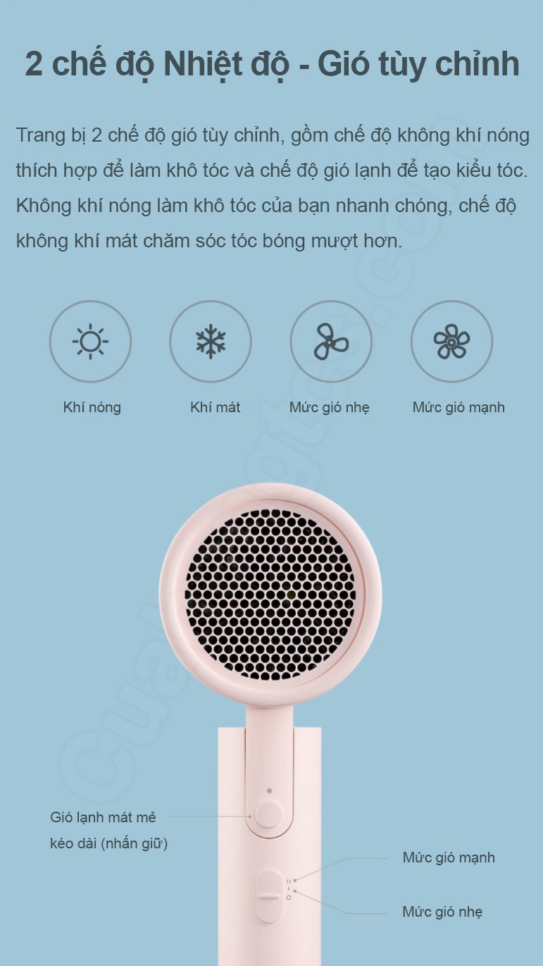 Máy sấy tóc Xiaomi Mijia simple | BH 3 THÁNG