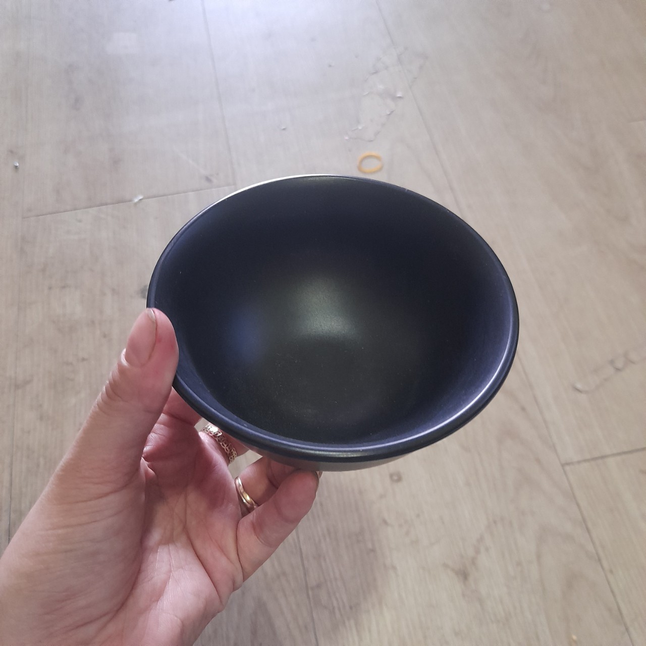 Chén Nhựa Melami Màu Nhám Đen