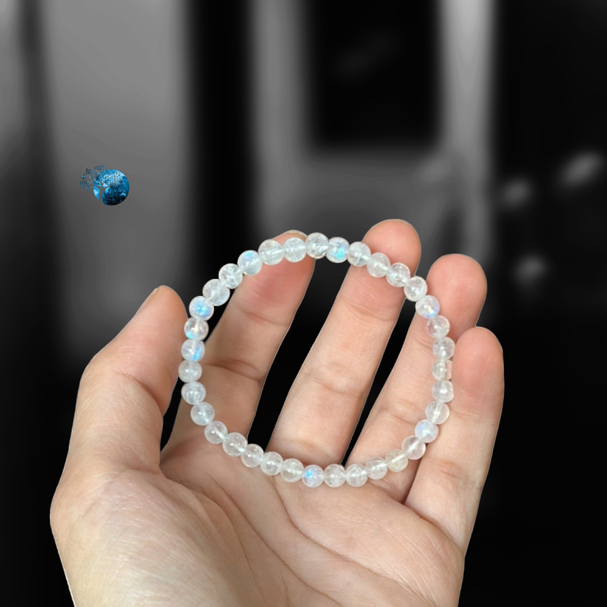 Vòng tay đá mặt trăng 4.5~5mm