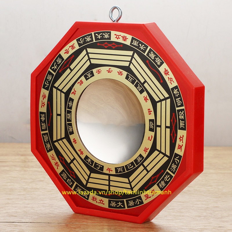 Gương Bát Quái Lồi Cạnh Viền Đỏ ( mã N5 )