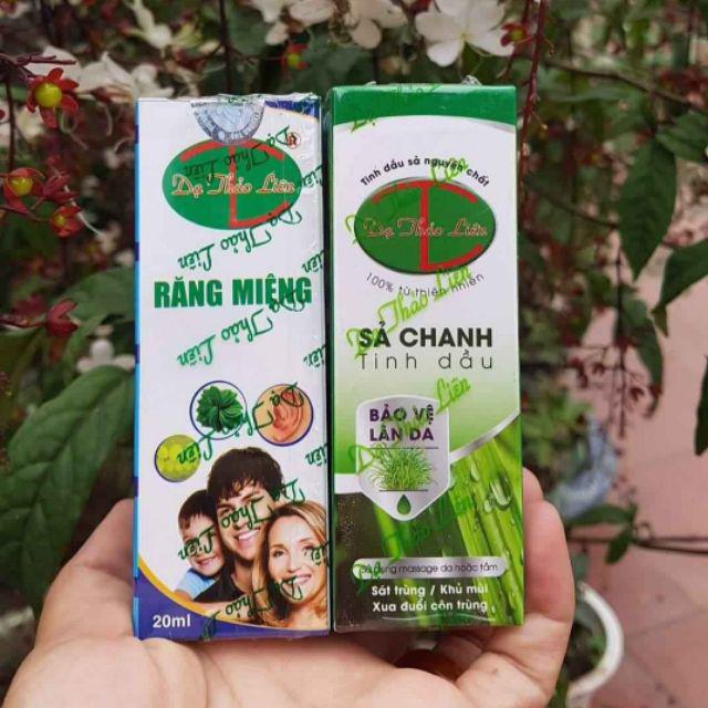 (Tặng tinh dầu sả chanh) Răng miệng -Dạ -Thảo -Liên  chính hãng 20ml