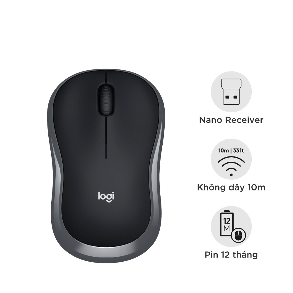 Chuột không dây Logitech B175 hàng chính hãng