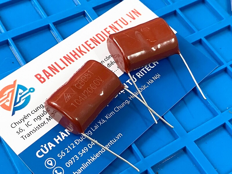 [Combo 5 chiếc] Tụ Điện Cao Áp CBB 104J 2000V 0.1UF 2KV 25mm