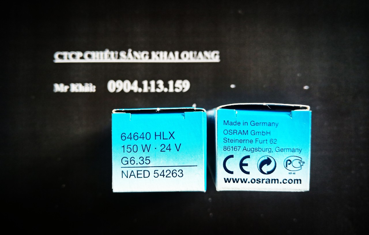 (SALE) Bóng halogen 24V 150W Osram HLX 64640 Germany