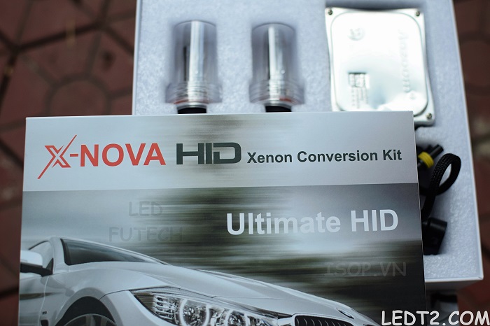 [LEDT2 ISOP] X-Nova HID Xenon Conversion Kit 55w tăng sáng +500% [Số lượng: 1 cặp] [Bảo hành 2 năm]