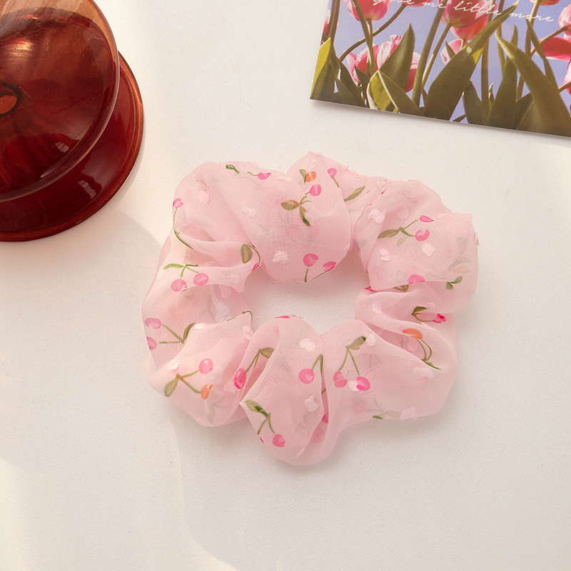 Cột tóc vải Scrunchies quả Anh Đào CT59