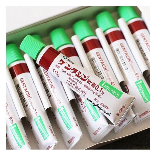 Kem mờ sẹo dạng gel gentacin oitment 0.1% nhật bản 10g