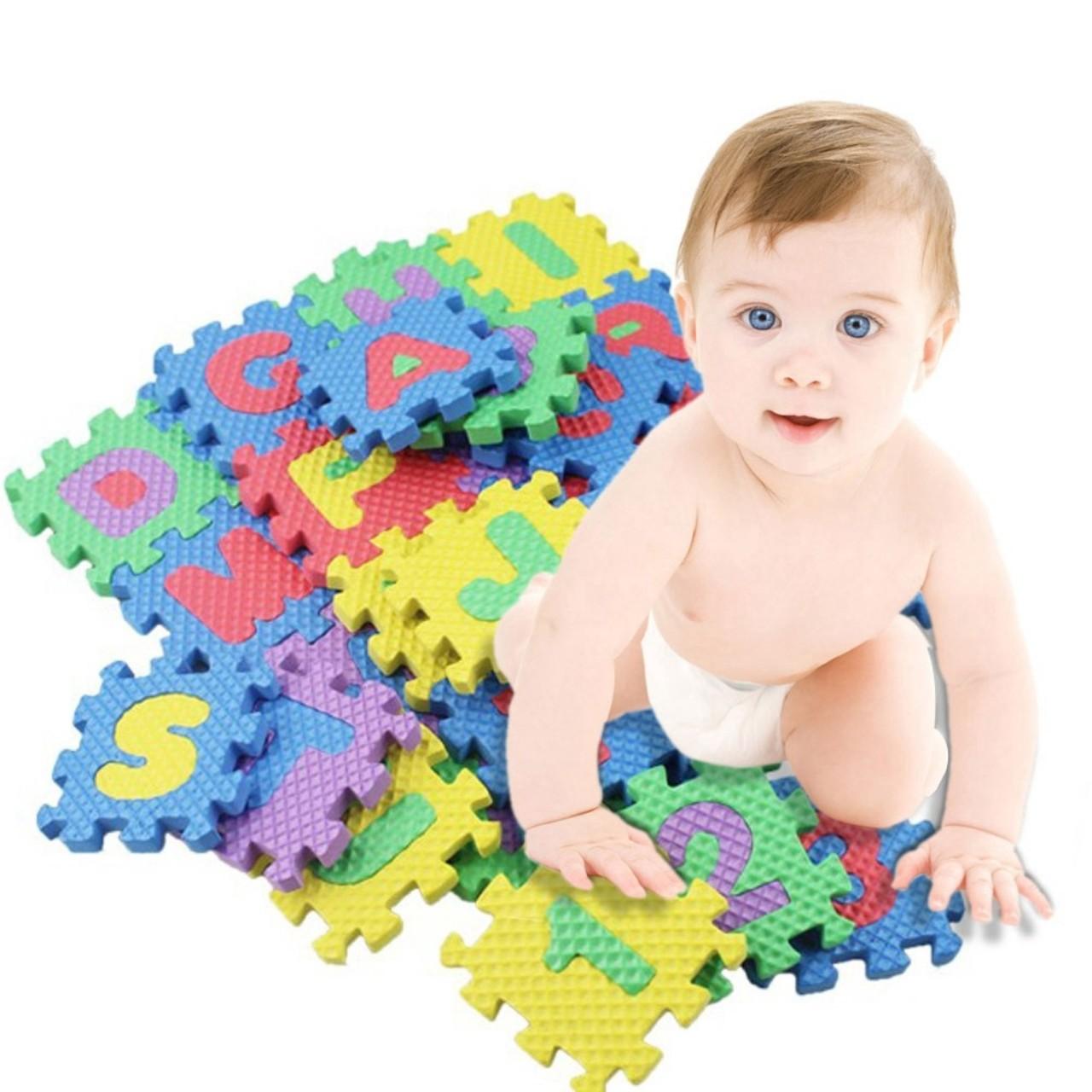 Bộ chữ cái bằng xốp cho bé ( bao gồm 26 chữ cái và 10 chữ số)