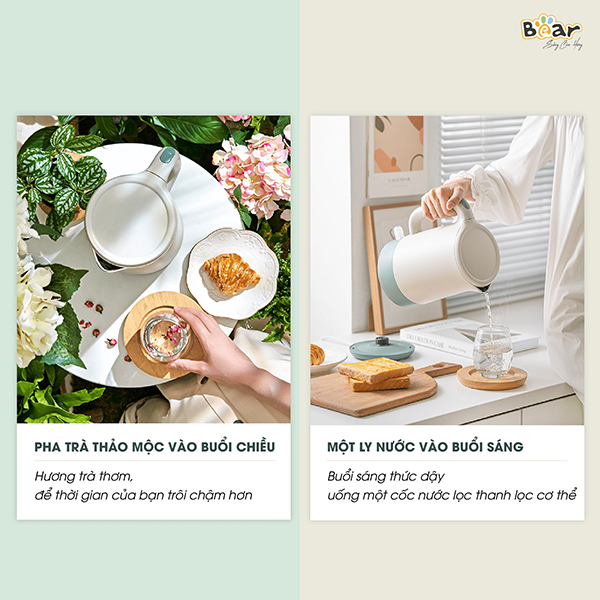 Bình đun nước siêu tốc Bear ZDH-Q17B1 (1.7L) - An Gia Phúc